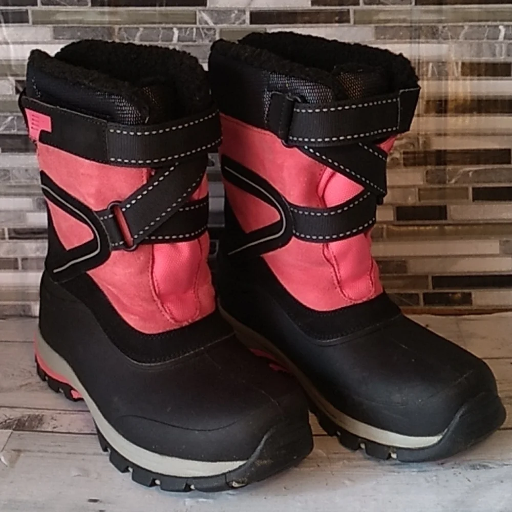 Lands End YTH snow tech boots 5 blossom pink 💗